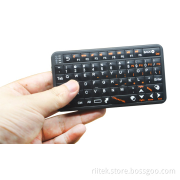 New Rii 2.4G Wireless Keyboard with Gyro Mouse with 22high Backlight, Worked with Android TV Box, HD Player, IPTV,HTPC, Smart TV